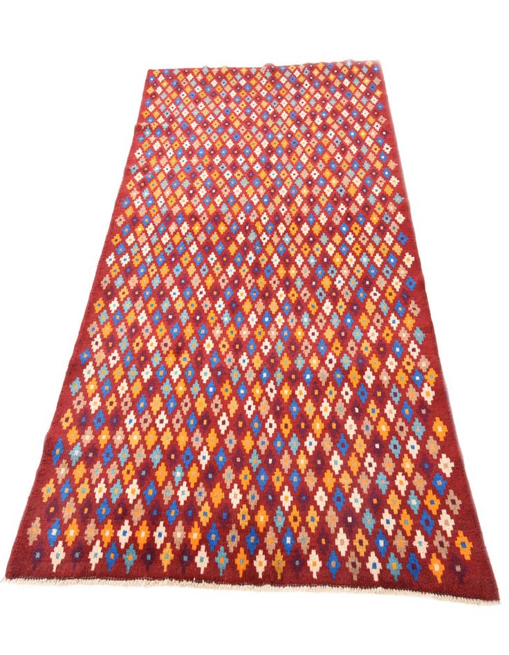 Detail image of  4' 8 x 7' 6  Hand Knotted Balouch Wool Rug