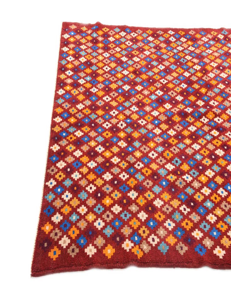 Detail image of  4' 8 x 7' 6  Hand Knotted Balouch Wool Rug