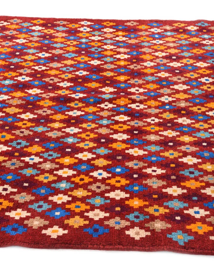 Detail image of  4' 8 x 7' 6  Hand Knotted Balouch Wool Rug