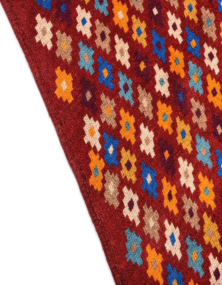 Detail image of  4' 8 x 7' 6  Hand Knotted Balouch Wool Rug