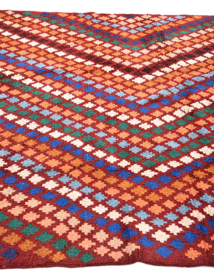 Detail image of  5' 6 x 8' 1  Hand Knotted Balouch Wool Rug