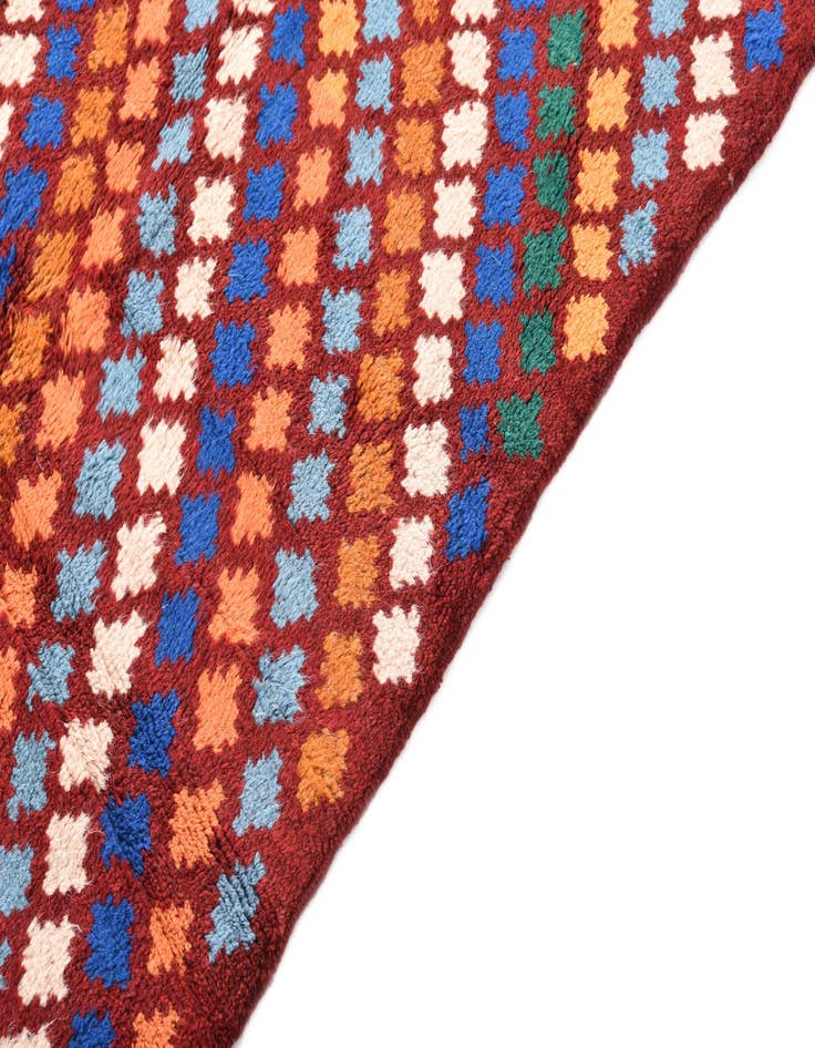 Detail image of  5' 6 x 8' 1  Hand Knotted Balouch Wool Rug