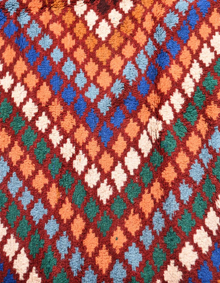 Detail image of  5' 6 x 8' 1  Hand Knotted Balouch Wool Rug