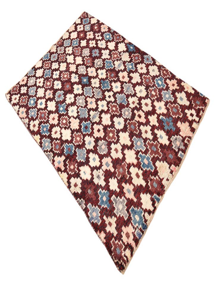 Detail image of  4' x 6'  Hand Knotted Balouch Wool Rug