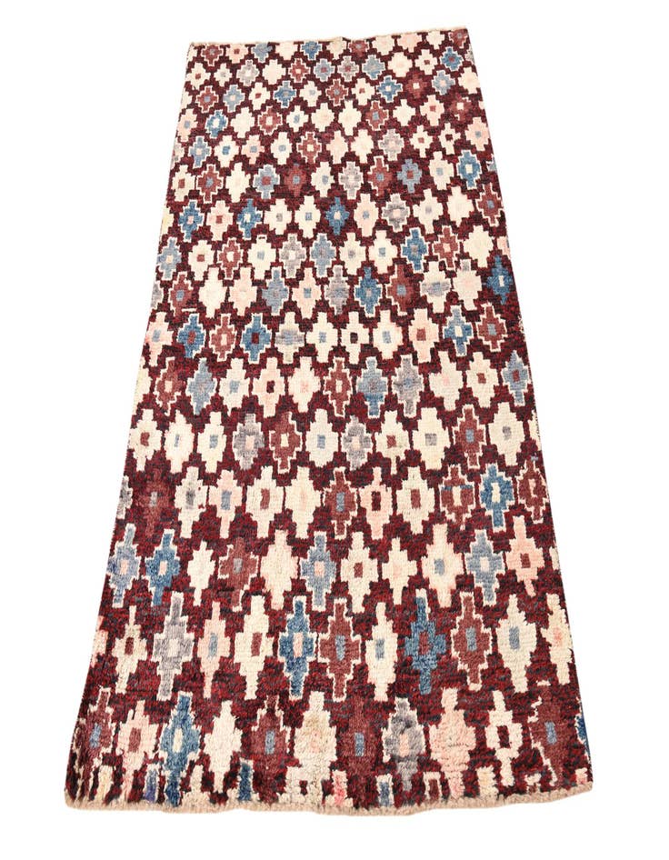 Detail image of  4' x 6'  Hand Knotted Balouch Wool Rug