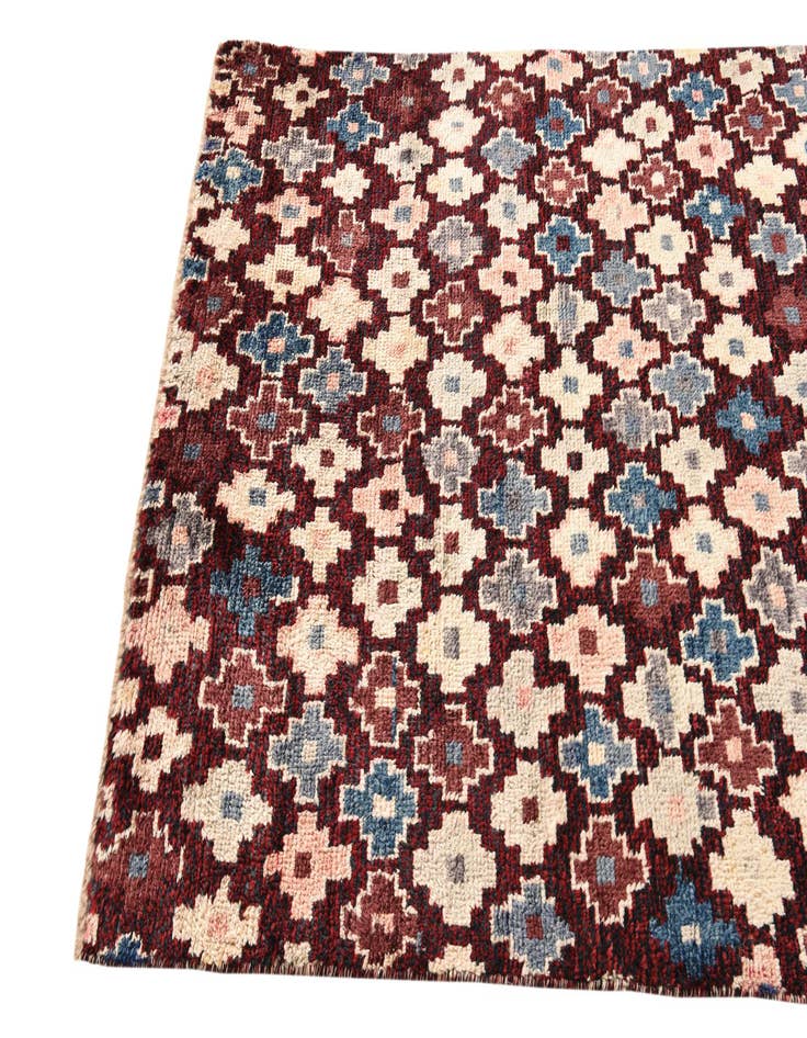 Detail image of  4' x 6'  Hand Knotted Balouch Wool Rug