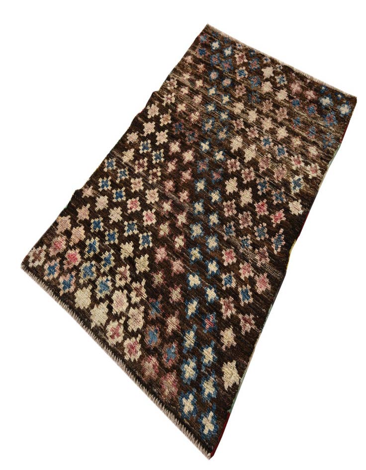 Detail image of  2' 10 x 4' 5  Hand Knotted Balouch Wool Rug