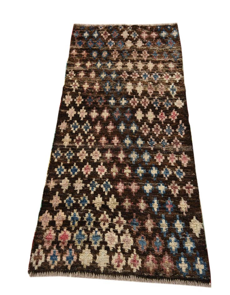 Detail image of  2' 10 x 4' 5  Hand Knotted Balouch Wool Rug