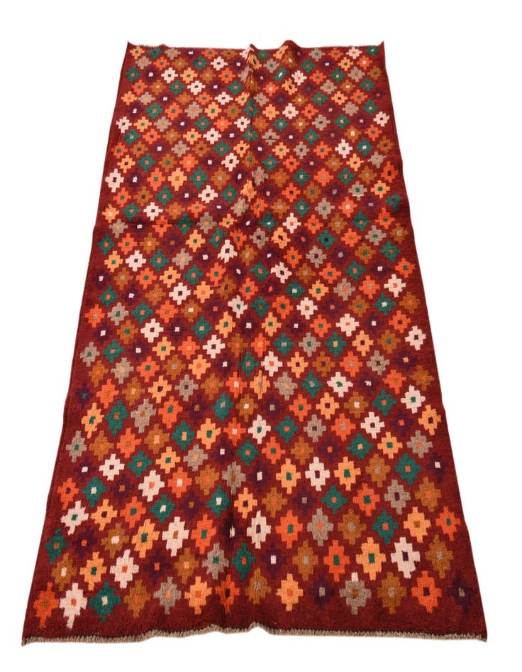 Detail image of  3' 8 x 6'  Hand Knotted Balouch Wool Rug