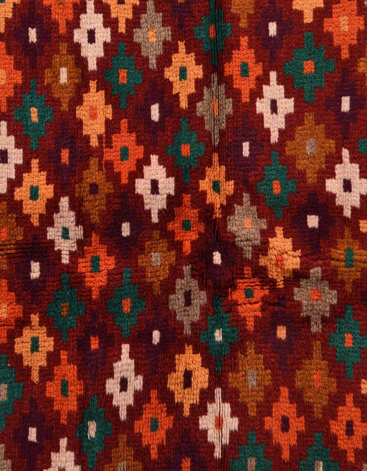 Detail image of  3' 8 x 6'  Hand Knotted Balouch Wool Rug