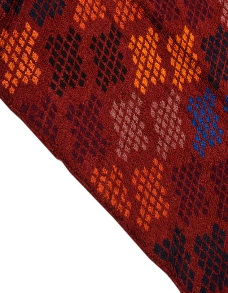 Detail image of  3' 10 x 6'  Hand Knotted Balouch Wool Rug