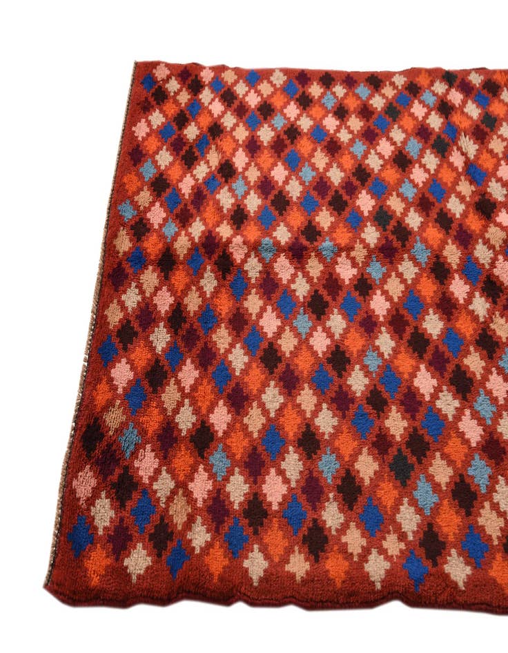 Detail image of  3' 7 x 6'  Hand Knotted Balouch Wool Rug