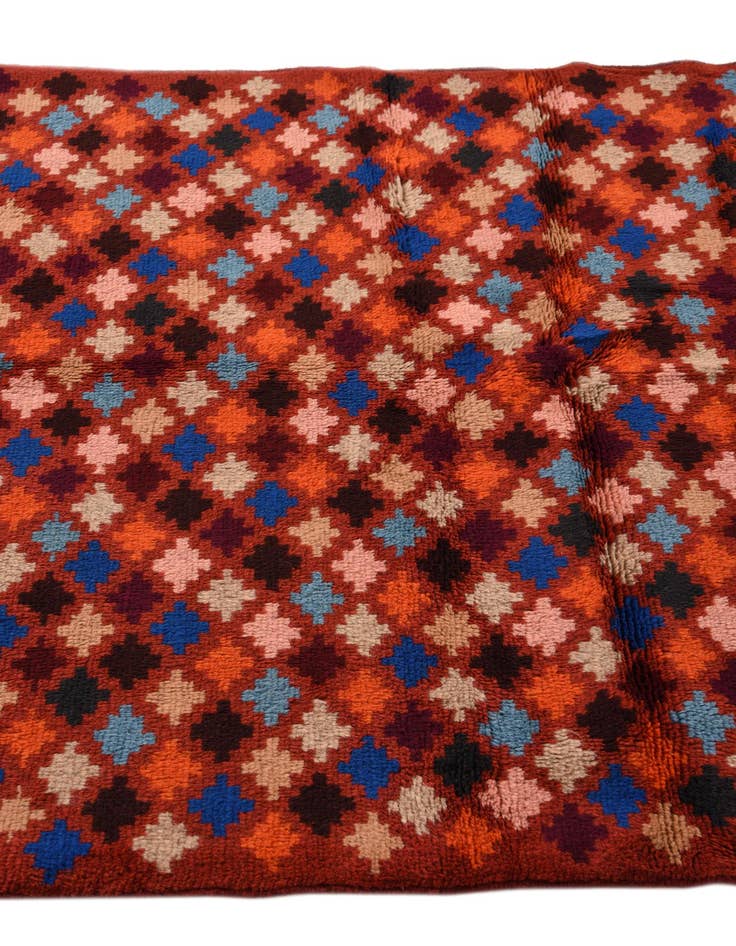 Detail image of  3' 7 x 6'  Hand Knotted Balouch Wool Rug