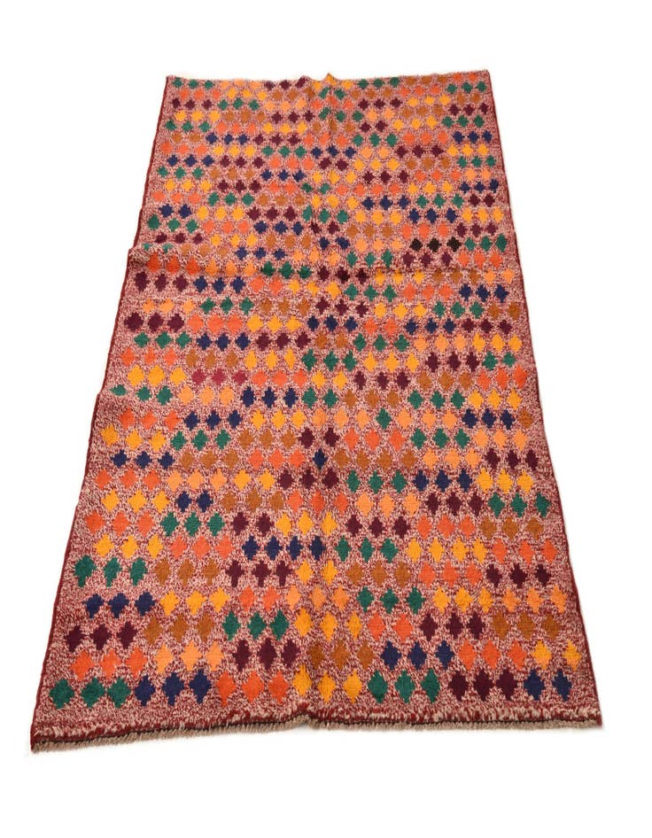 Detail image of  3' 10 x 5' 10  Hand Knotted Balouch Wool Rug