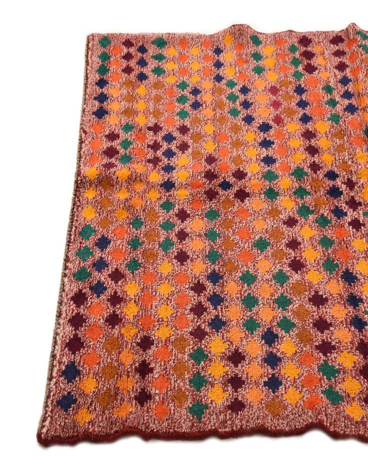 Detail image of  3' 10 x 5' 10  Hand Knotted Balouch Wool Rug