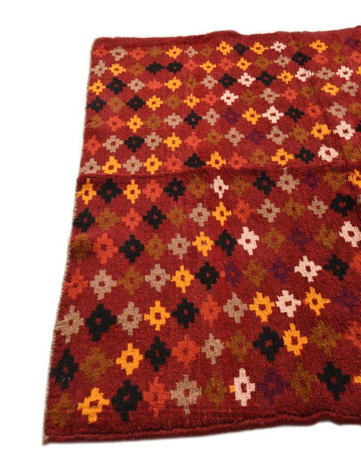 Detail image of  3' 9 x 5' 10  Hand Knotted Balouch Wool Rug