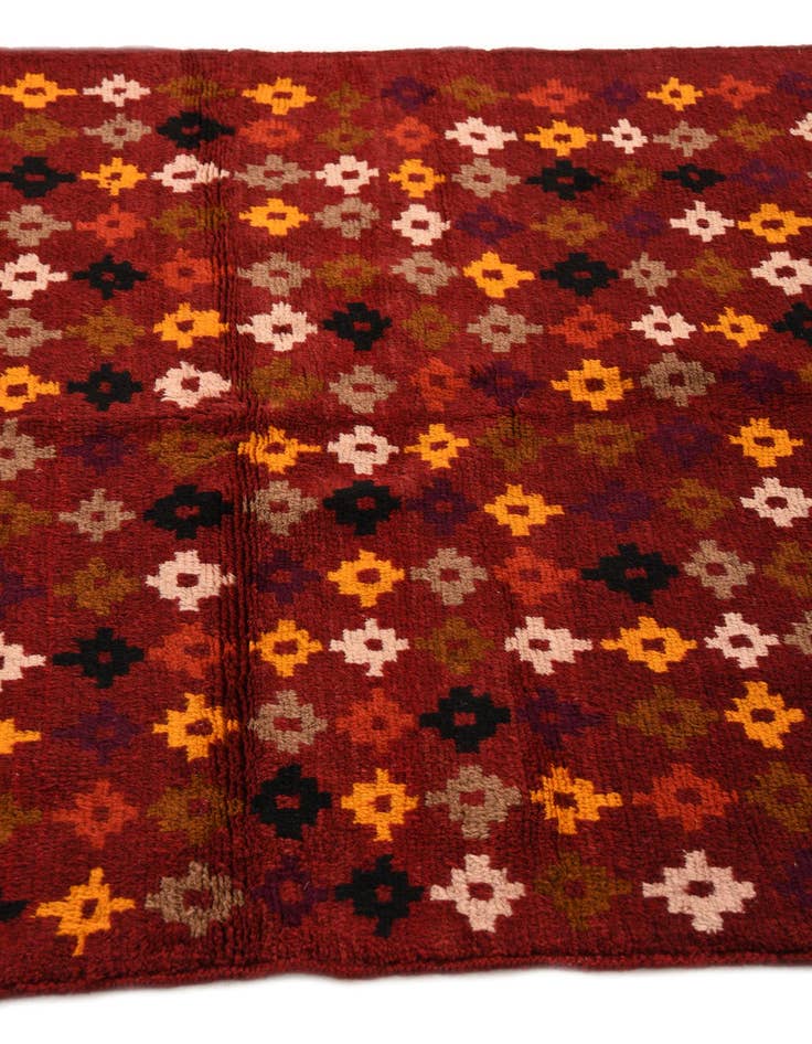 Detail image of  3' 9 x 5' 10  Hand Knotted Balouch Wool Rug