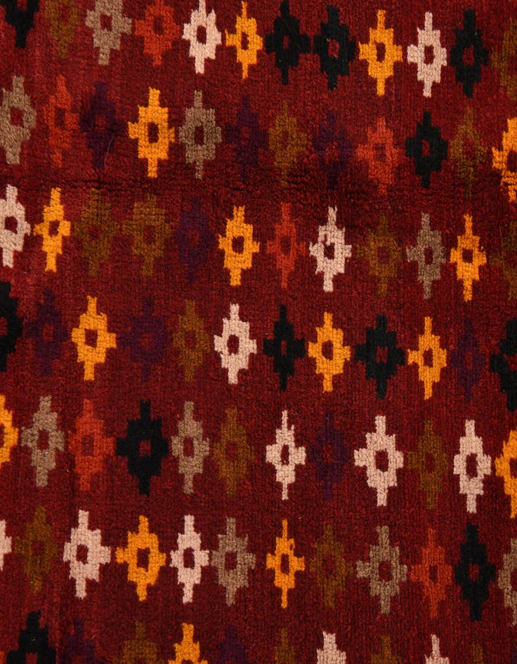 Detail image of  3' 9 x 5' 10  Hand Knotted Balouch Wool Rug