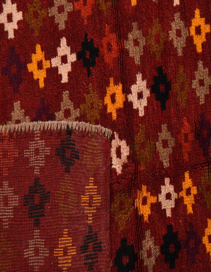 Detail image of  3' 9 x 5' 10  Hand Knotted Balouch Wool Rug
