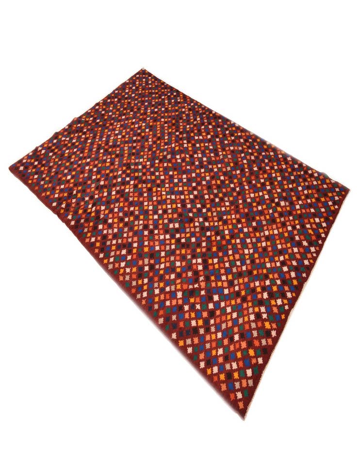 Detail image of  6' 9 x 9' 10  Hand Knotted Balouch Wool Rug