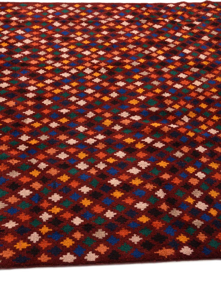 Detail image of  6' 9 x 9' 10  Hand Knotted Balouch Wool Rug