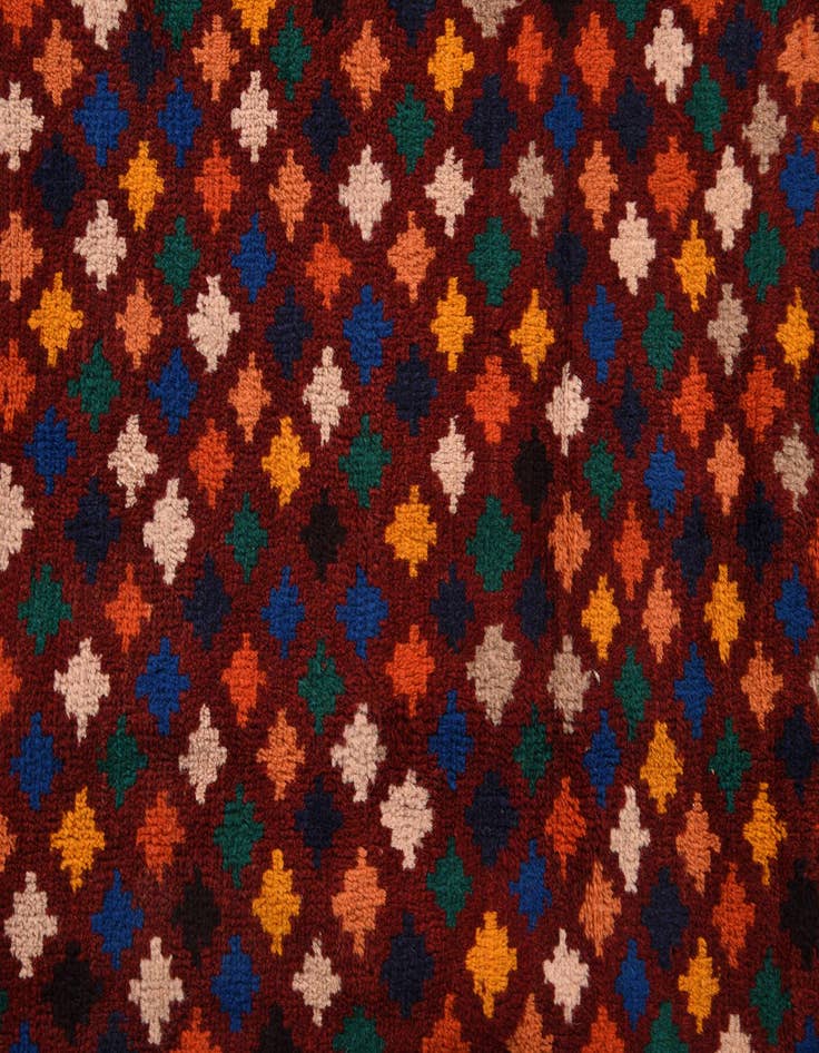 Detail image of  6' 9 x 9' 10  Hand Knotted Balouch Wool Rug