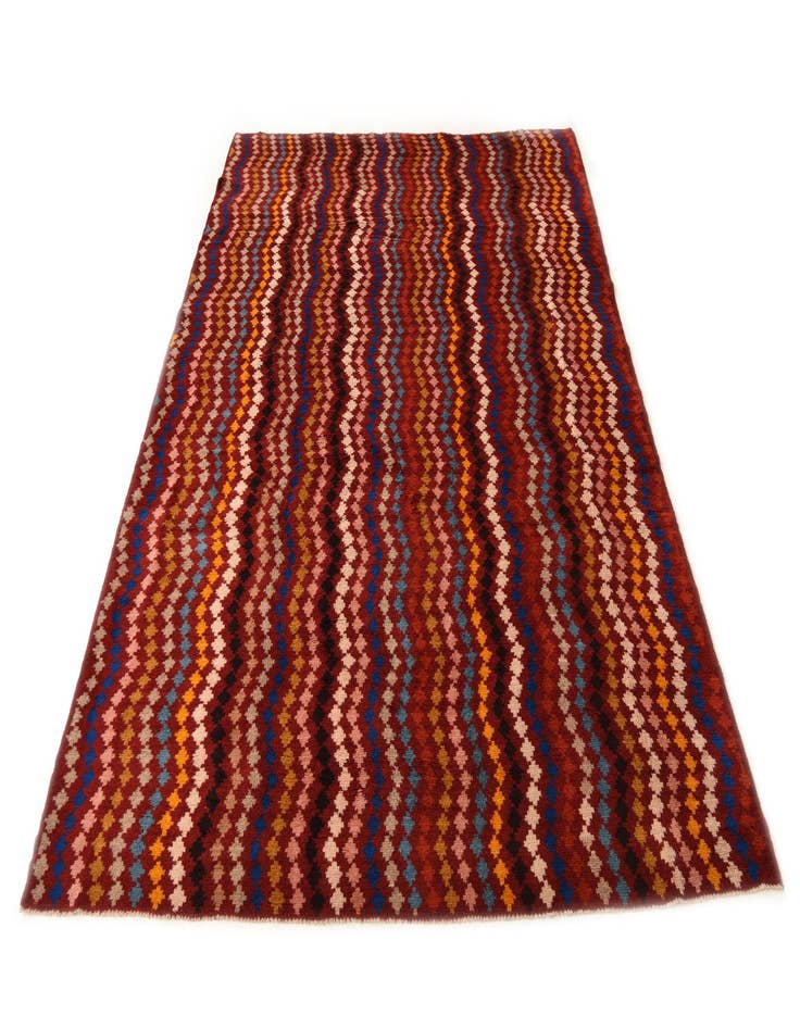 Detail image of  6' 9 x 9' 4  Hand Knotted Balouch Wool Rug