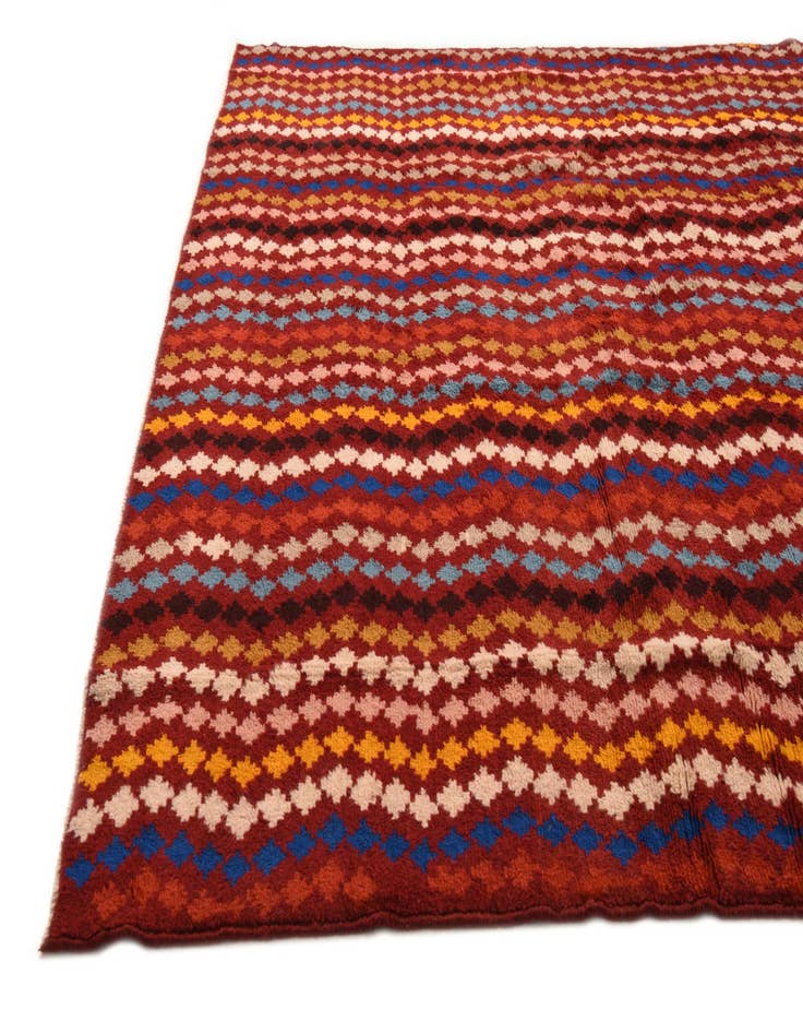 Detail image of  6' 9 x 9' 4  Hand Knotted Balouch Wool Rug