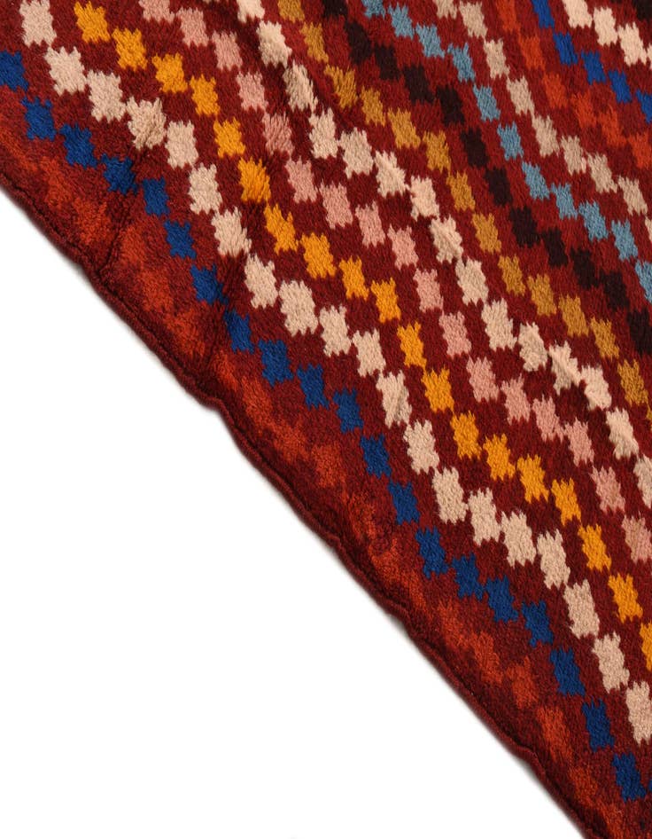 Detail image of  6' 9 x 9' 4  Hand Knotted Balouch Wool Rug