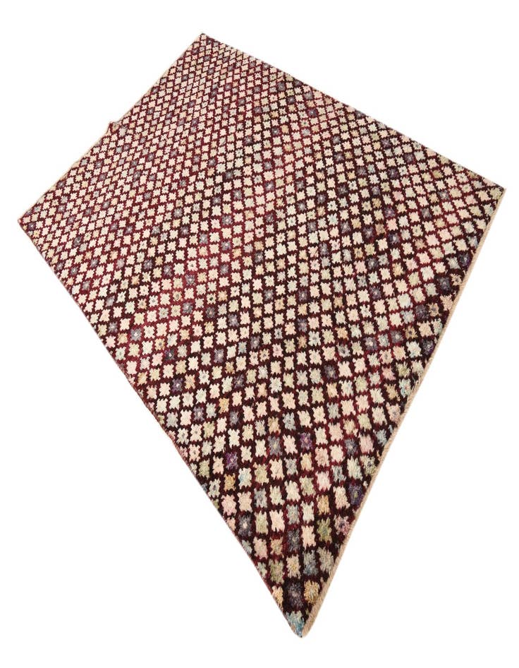 Detail image of  5' 7 x 8'  Hand Knotted Balouch Wool Rug