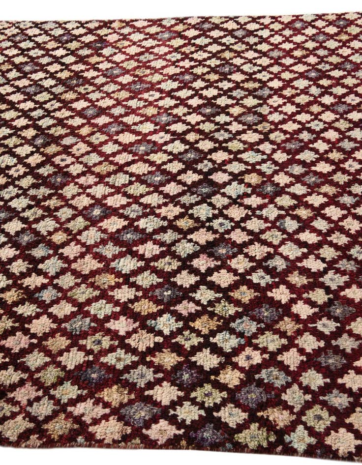 Detail image of  5' 7 x 8'  Hand Knotted Balouch Wool Rug