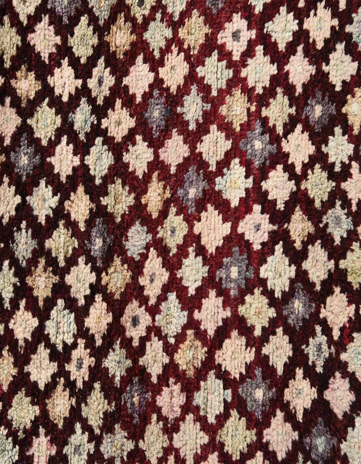 Detail image of  5' 7 x 8'  Hand Knotted Balouch Wool Rug