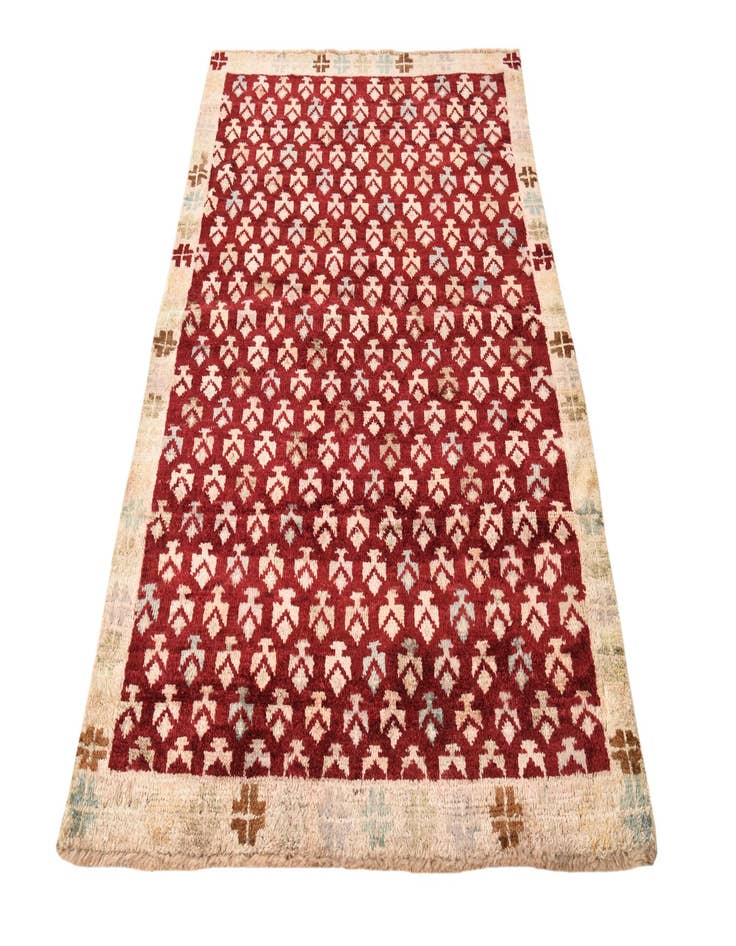 Detail image of  4' 2 x 6' 2  Hand Knotted Balouch Wool Rug