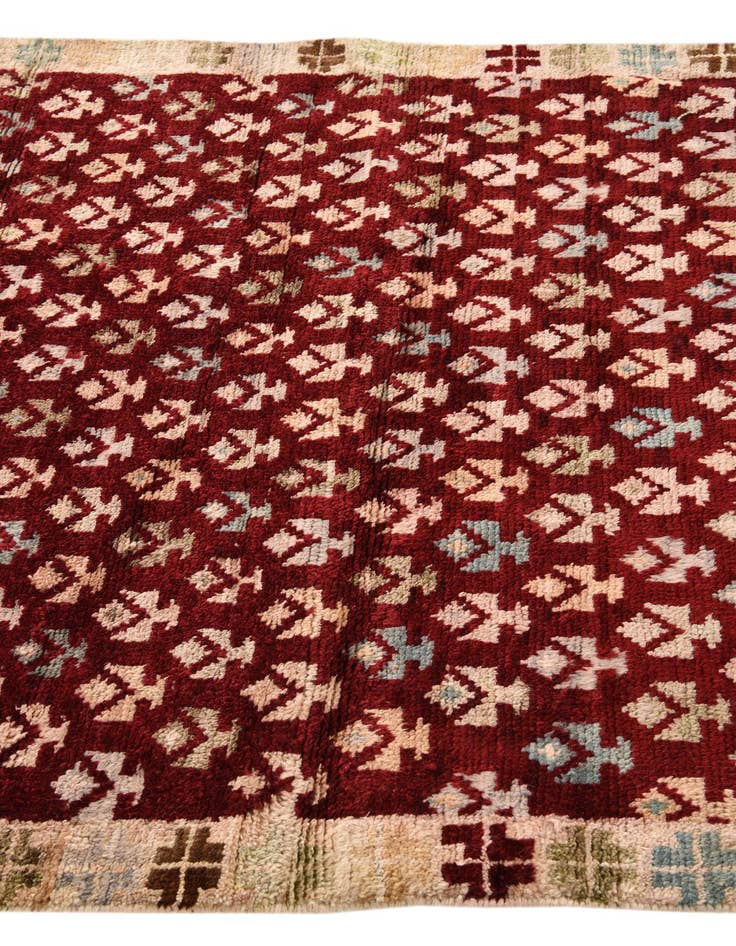 Detail image of  4' 2 x 6' 2  Hand Knotted Balouch Wool Rug
