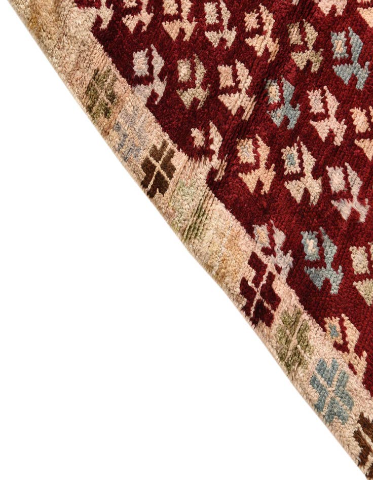 Detail image of  4' 2 x 6' 2  Hand Knotted Balouch Wool Rug