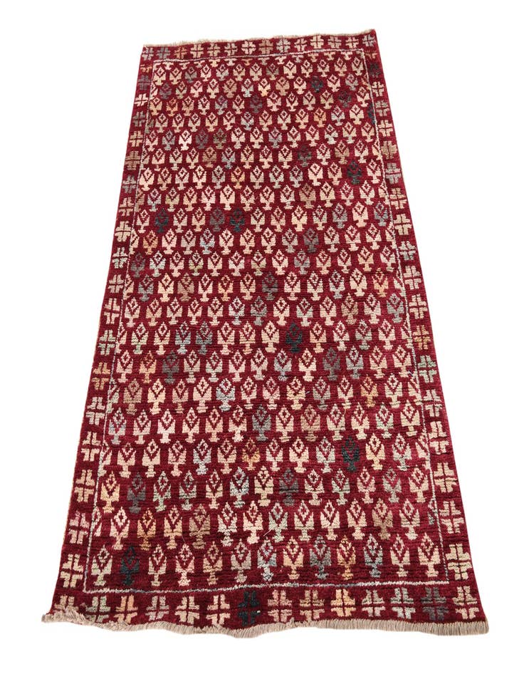 Detail image of  4' 1 x 5' 10  Hand Knotted Balouch Wool Rug