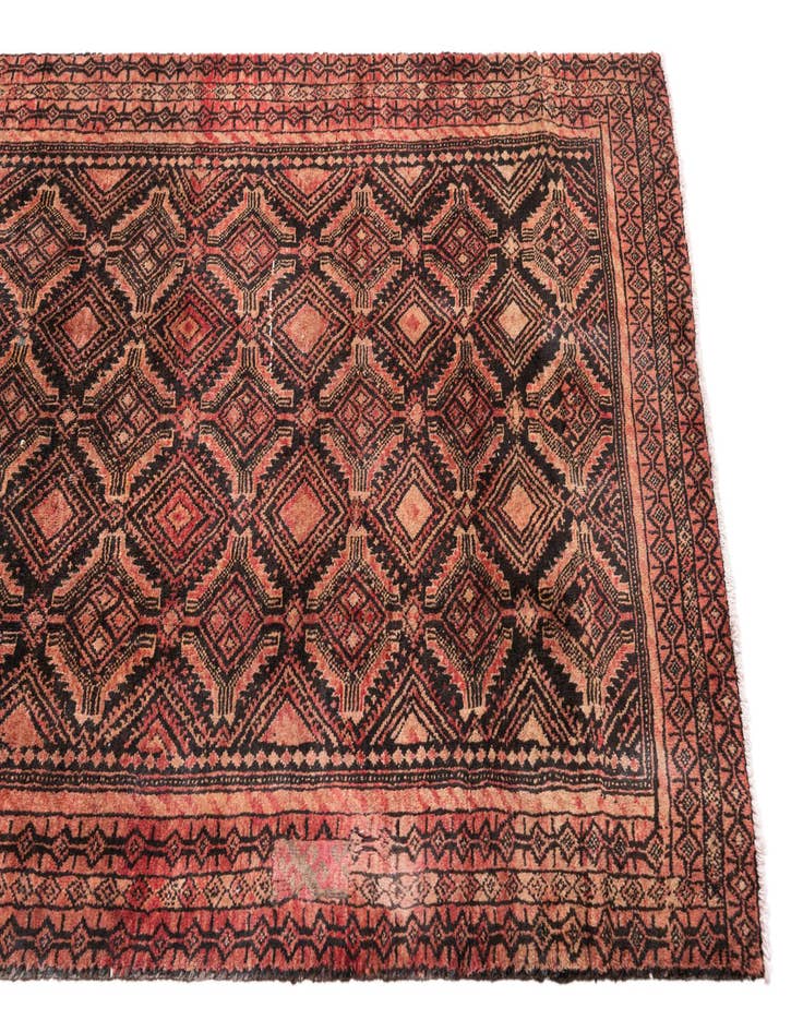 Detail image of 5' 9 x 9' 7 Hand Knotted Balouch Persian Wool Rug