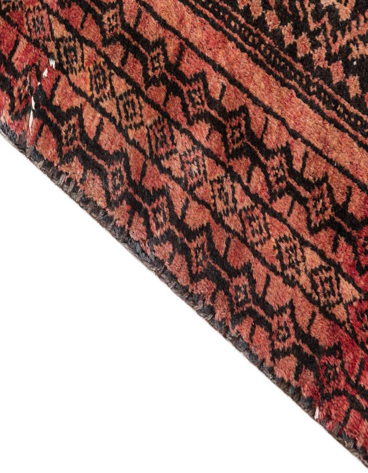 Detail image of 5' 9 x 9' 7 Hand Knotted Balouch Persian Wool Rug