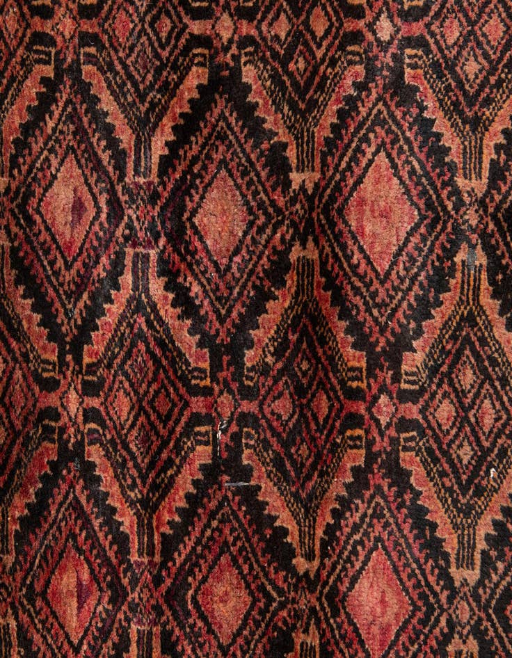 Detail image of 5' 9 x 9' 7 Hand Knotted Balouch Persian Wool Rug