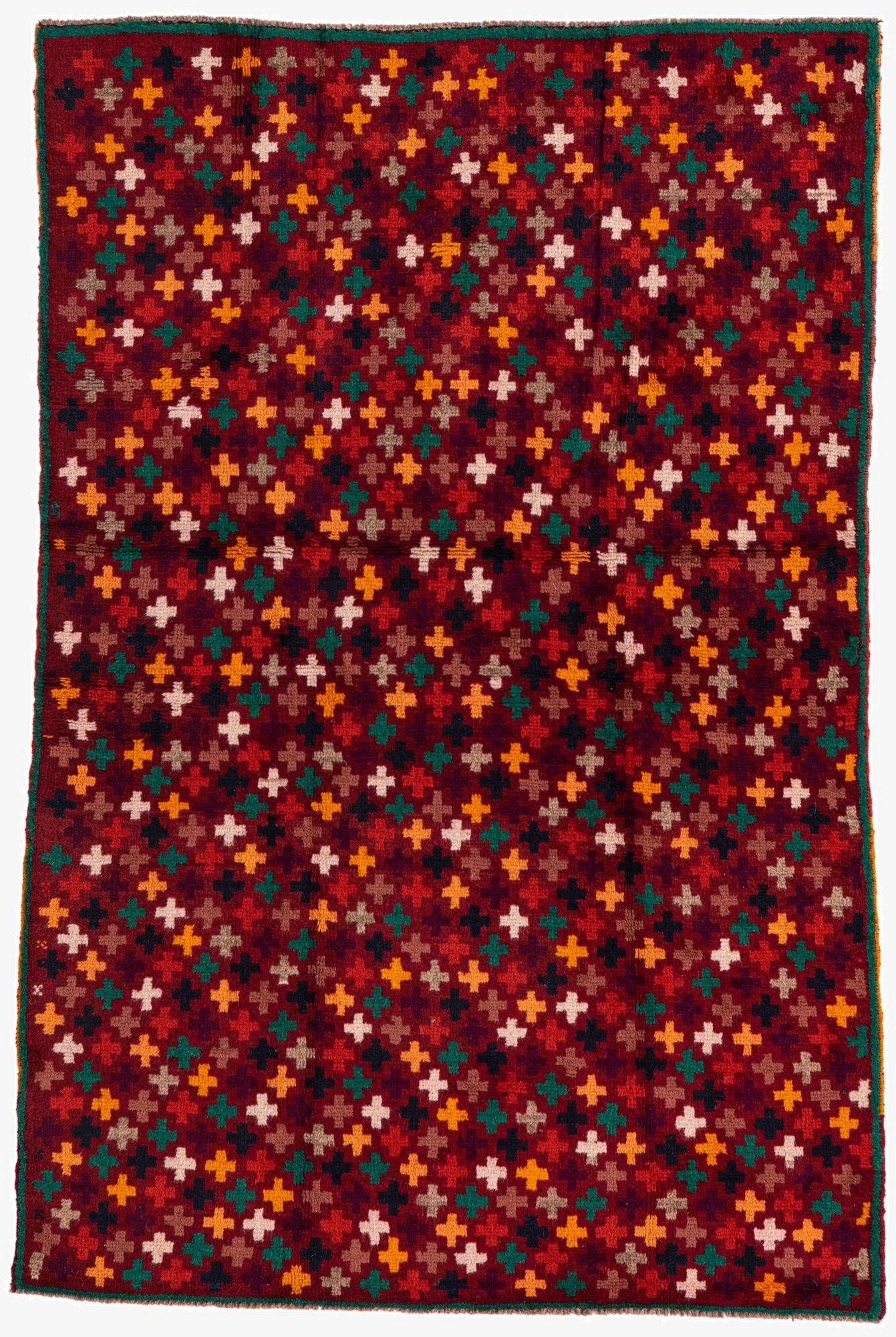  3' 10 x 6'  Hand Knotted Balouch Wool Rug