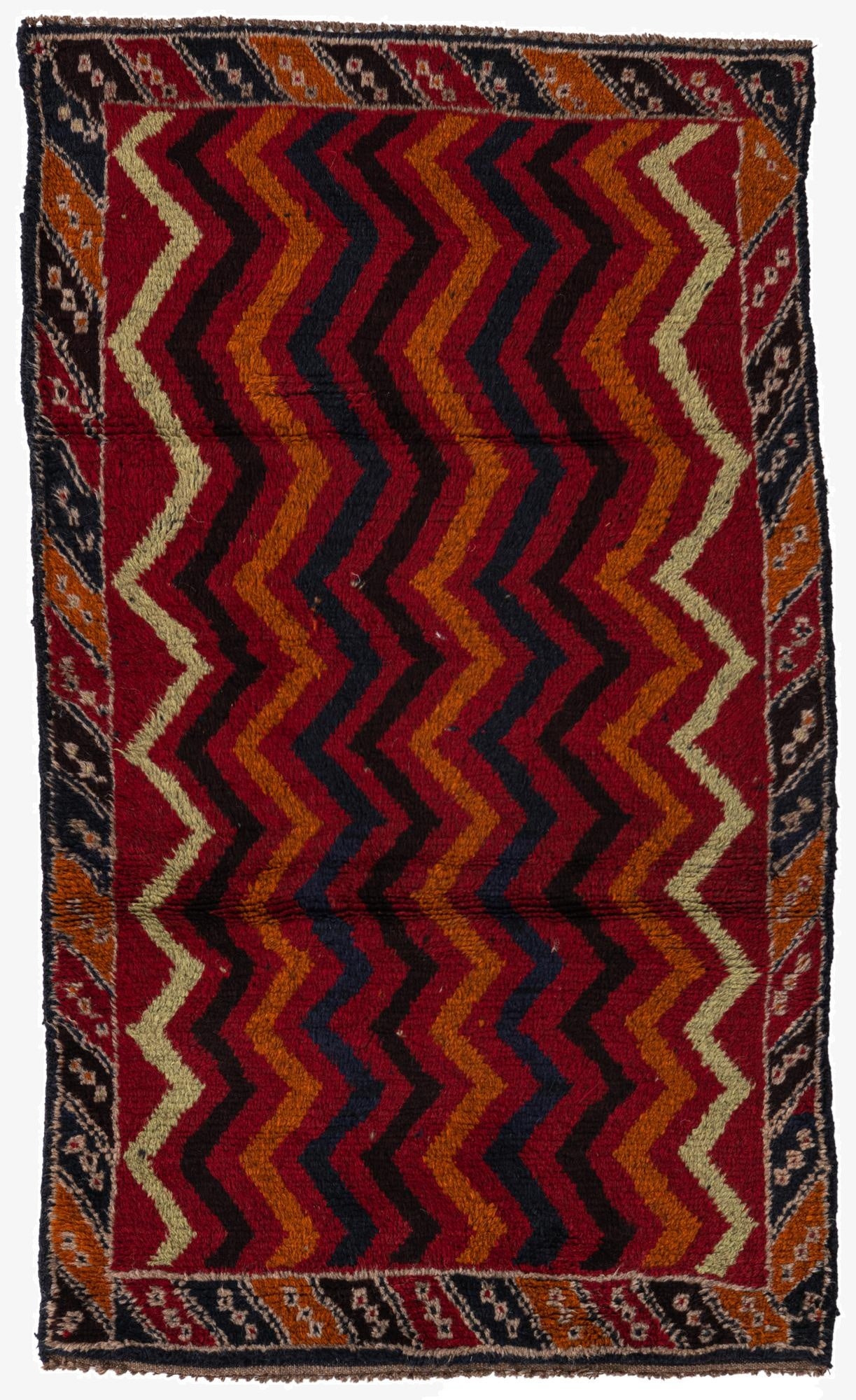  2' 10 x 4' 9  Hand Knotted Balouch Persian Wool Rug