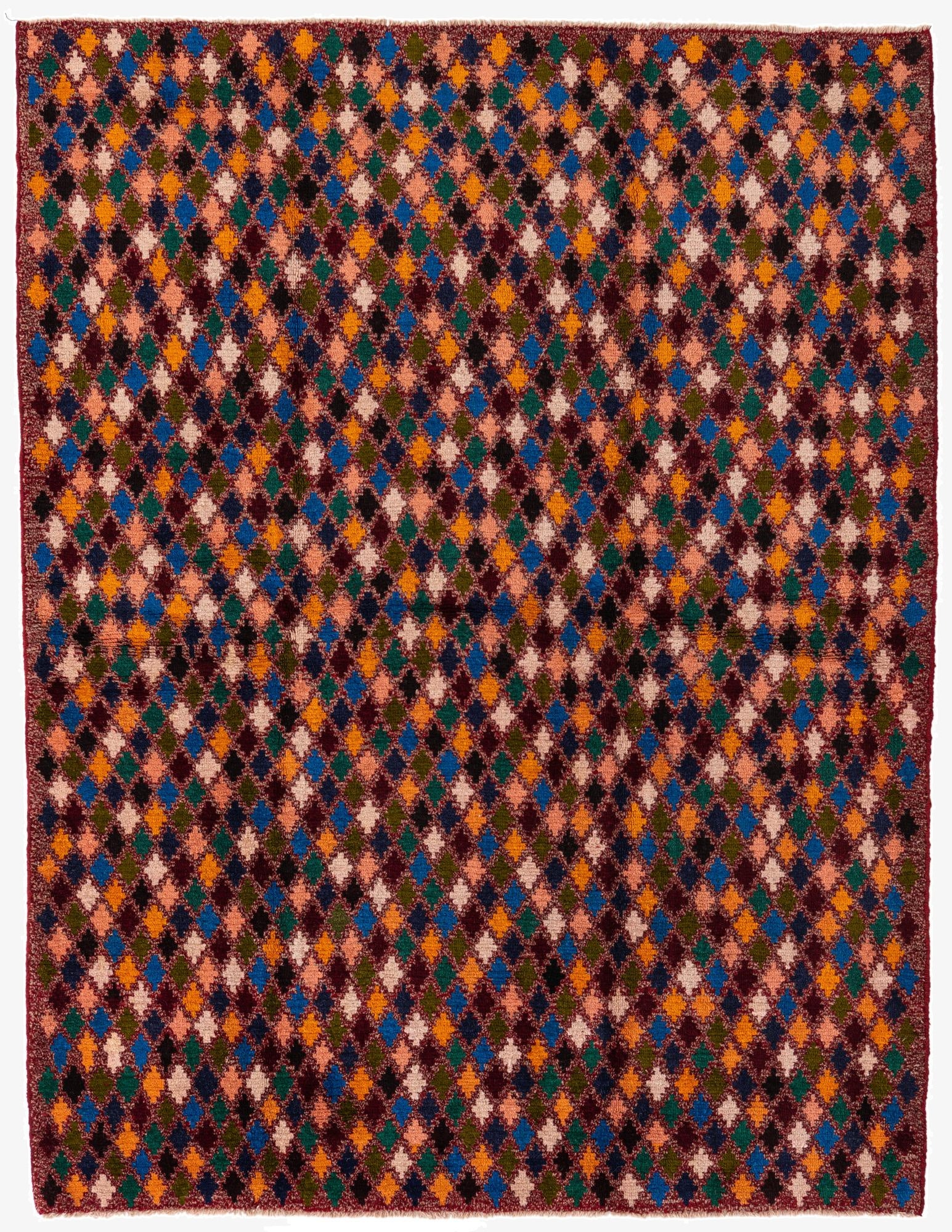  5' 2 x 6' 8  Hand Knotted Balouch Wool Rug