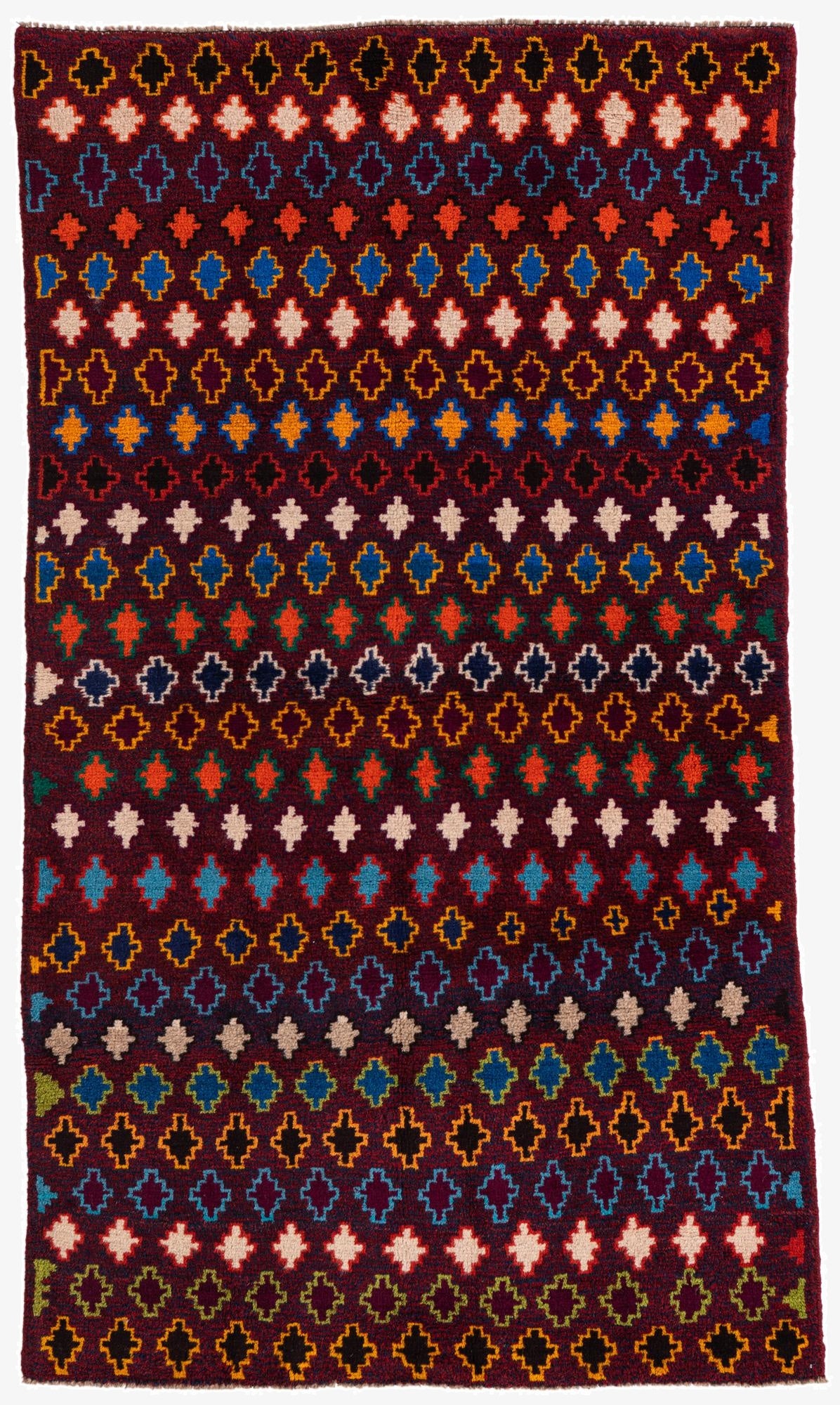  3' 6 x 6' 2  Hand Knotted Balouch Wool Rug