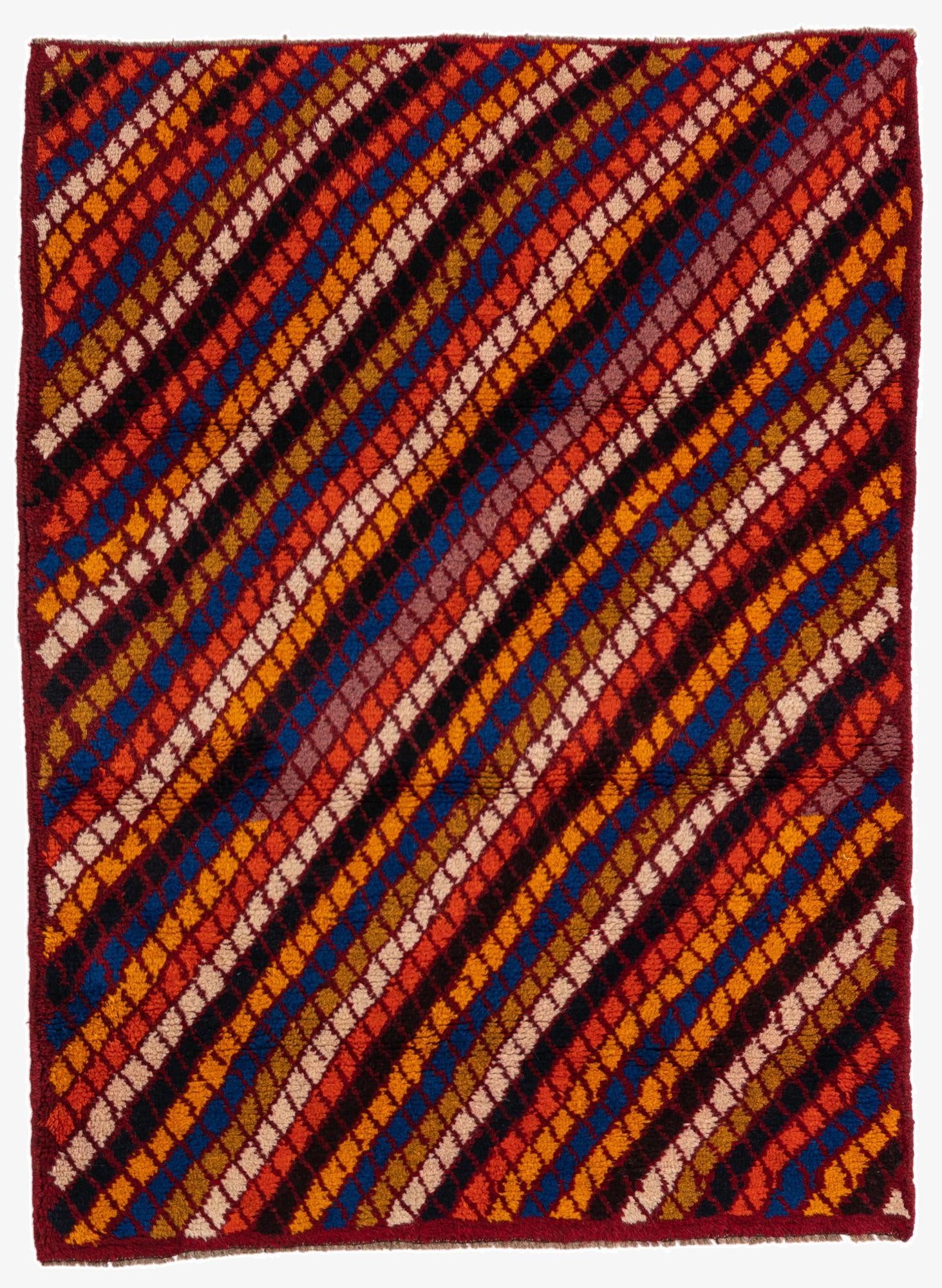  3' 1 x 4' 2  Hand Knotted Balouch Wool Rug