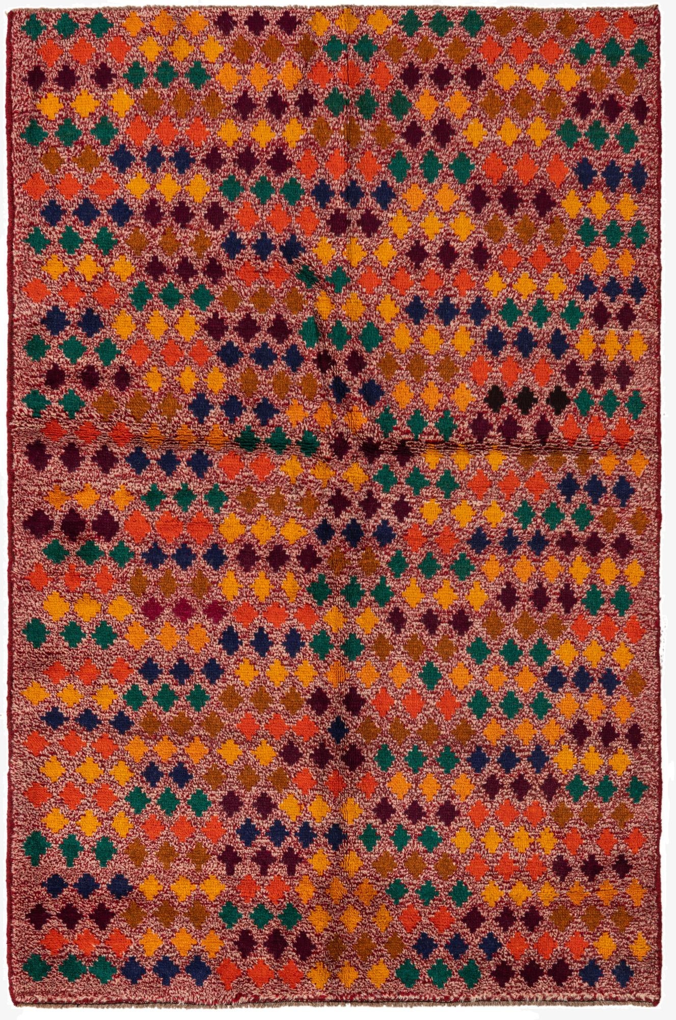  3' 10 x 5' 10  Hand Knotted Balouch Wool Rug