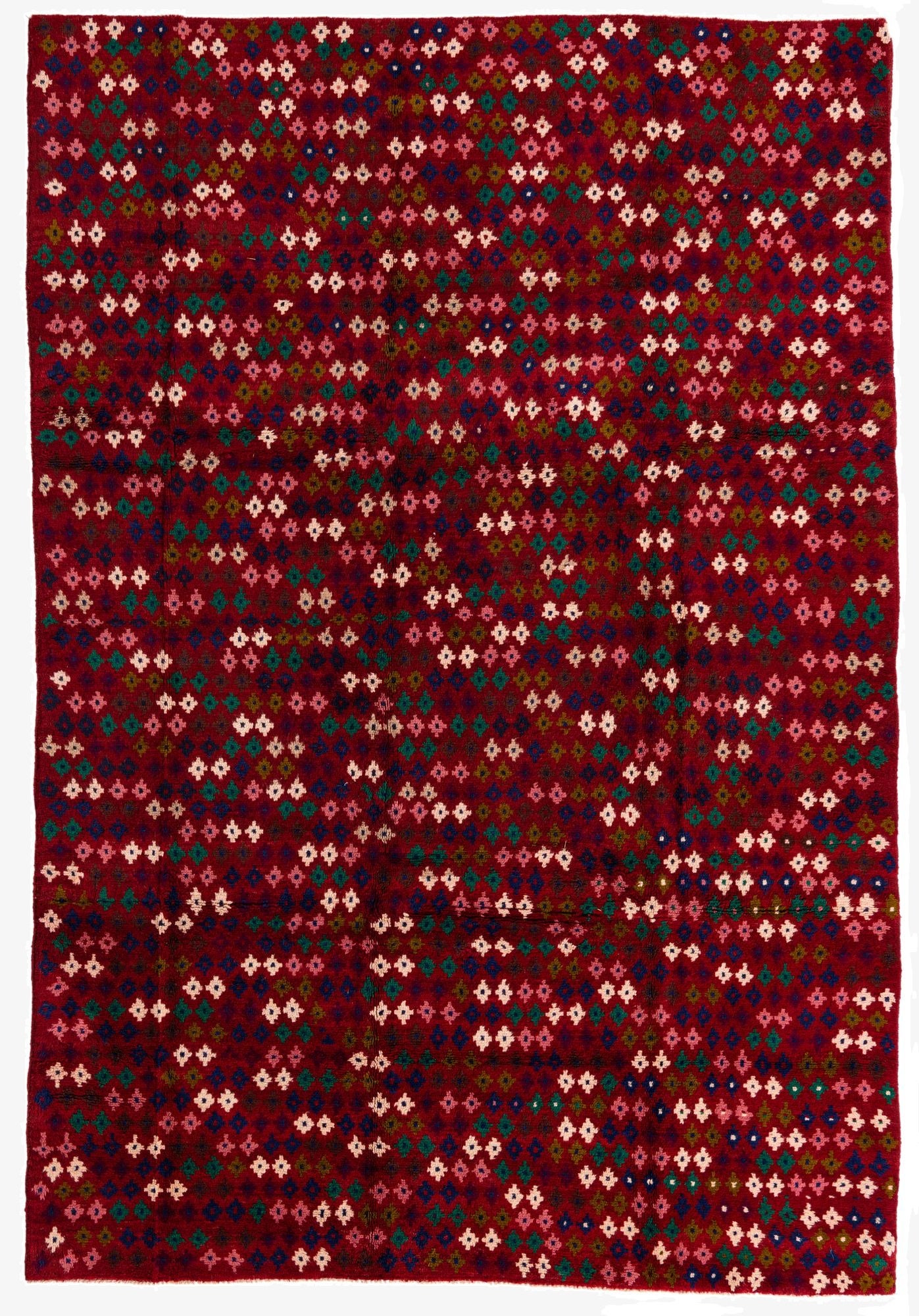  6' 9 x 9' 11  Hand Knotted Balouch Wool Rug