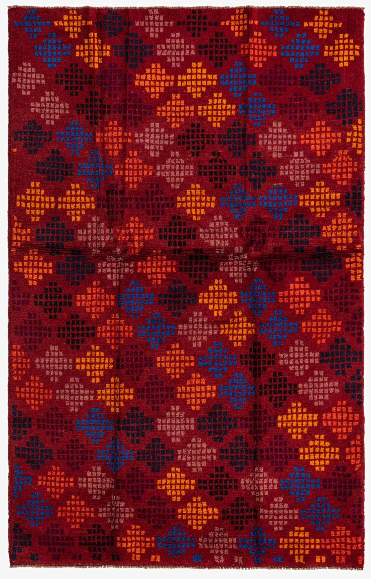  3' 10 x 6'  Hand Knotted Balouch Wool Rug