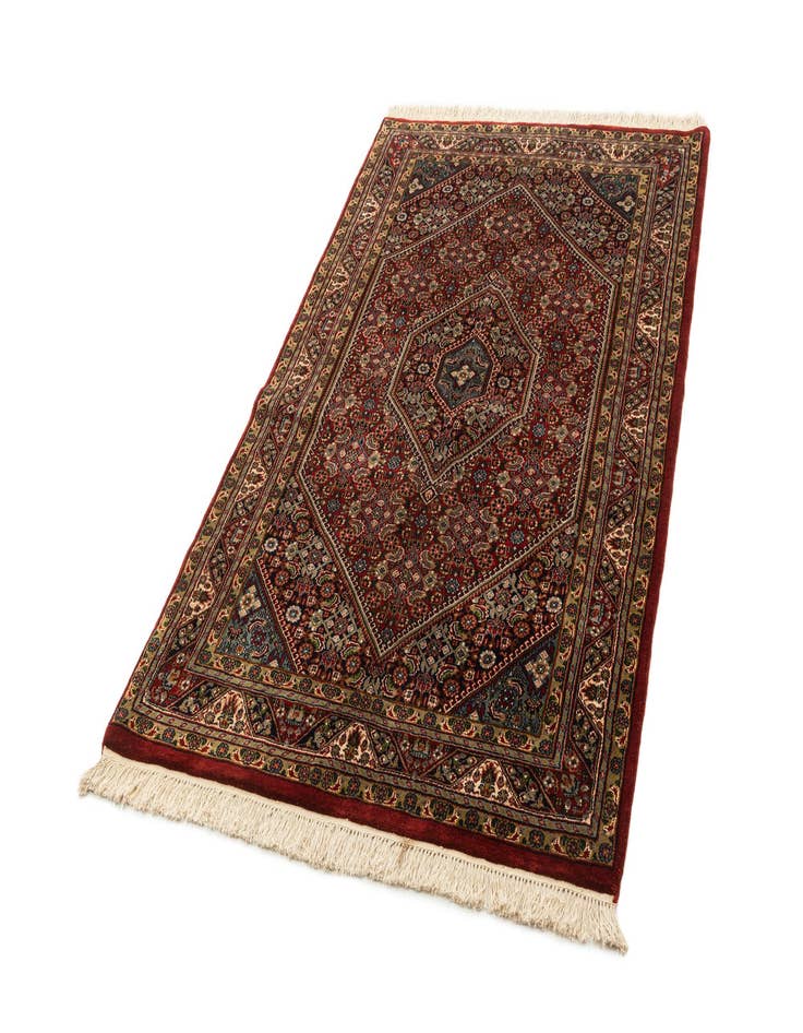 Detail image of  4' 3 x 7'  Hand Knotted Bidjar Oriental Wool Rug