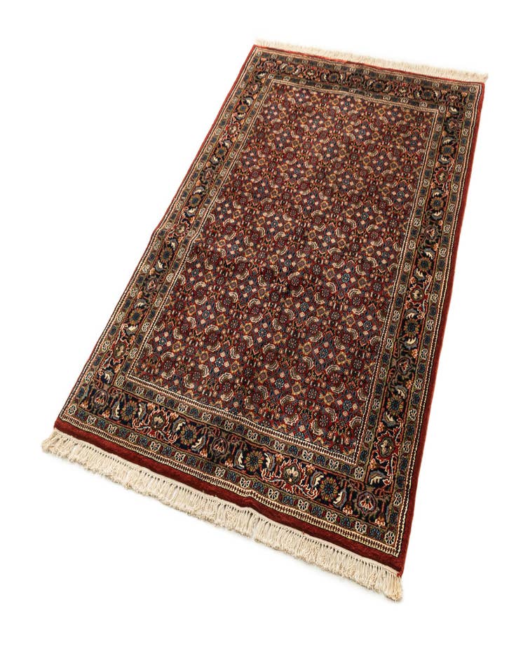 Detail image of  4' 3 x 6' 4  Hand Knotted Birjand Oriental Wool Rug