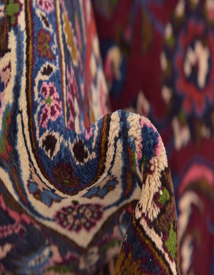 Detail image of 9' 10 x 12' 9 Hand Knotted Birjand Persian Wool Rug